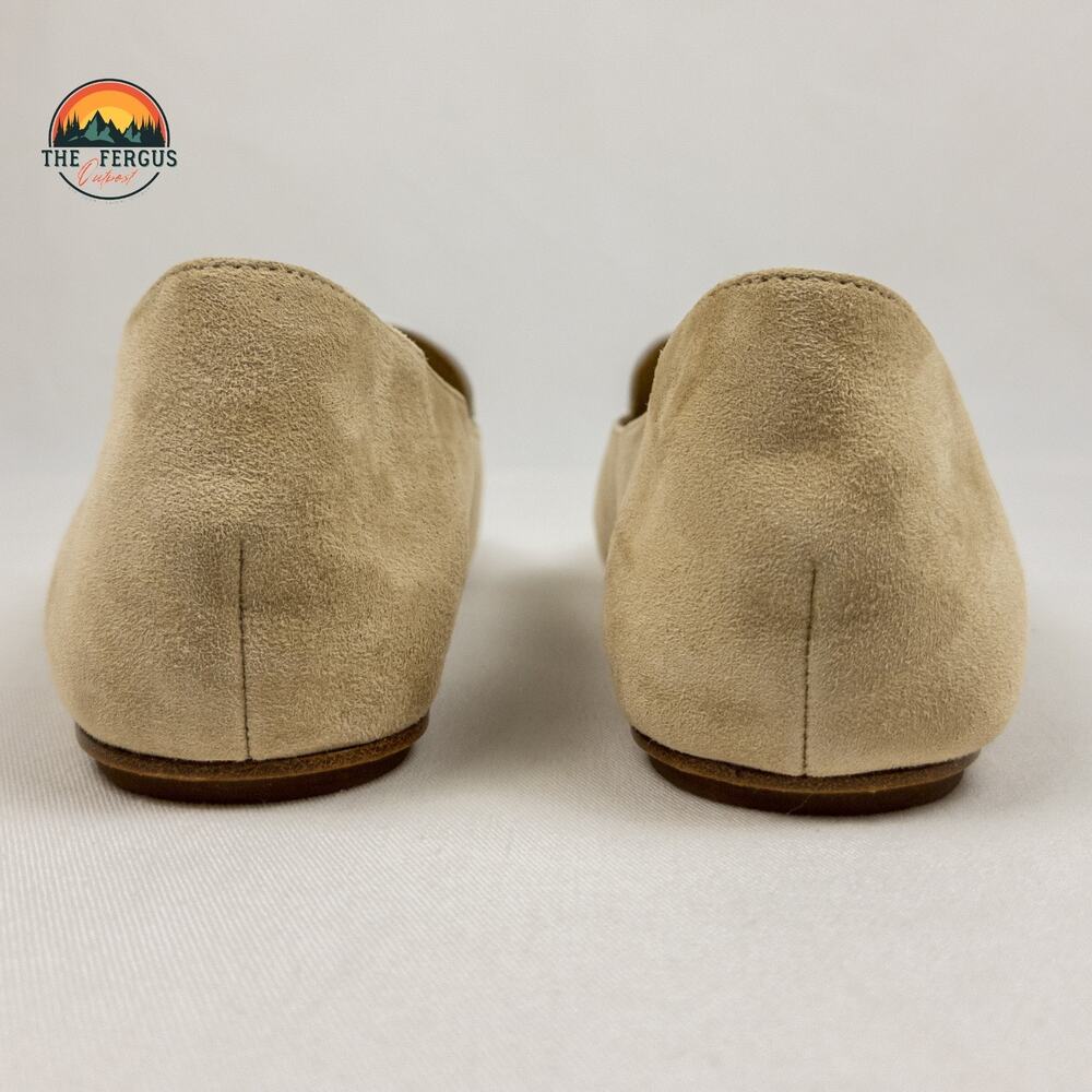 NWOB Etienne Aigner Camille Nude Suede Leather Loafer Slip On Shoe Size 8 - Picture 7 of 12